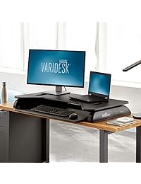 VARIDESK Pro Plus 40 escritorio vertical con altura regulable, negro, ( black)