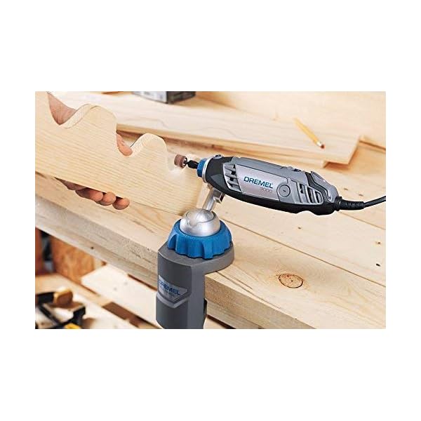 Dremel 3000 Multifunktionswerkzeug 130W, Set mit 5 ZubehÃ¶rteilen, Variable Drehzal 10.000-33.000 U/min zum Schneiden, Schleifen, Gravieren, Polieren, SchÃ¤rfen, Reinigen, Schnitzen, F0133000JU – Bild 5