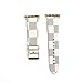 for Apple Watch Band 42mm Fashion Leather iWatch Sport Series 1 Series 2 Series 3 4 Strap for Women Men Gold Metal Buckle (White 42mm)