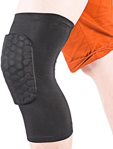 Professional Leggings Honeycomb Collision Hood Men and Women Basketball Football Knee