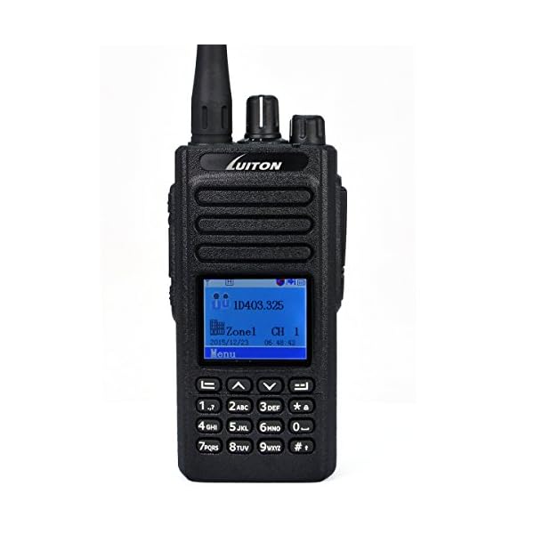 LUITON-MD-380-DMR-UHF-Radio-Handheld-5-watts-400-470Mhz-UHF-Digital-Radio-with-Free-Programming-Cable-Compatible-with-MOTOTRBO-Digital-Two-Way-Radio-Black