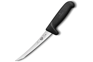 Victorinox Fibrox Safety Grip Boning Knife Flexible, 15 cm, 5.6613.15M
