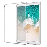 MoKo Case Fit iPad Pro 12.9 Inch 2017&2015, Translucent Slim Hard Plastic Protector/Back Cover (Compatible with iPad Pro Official Smart Keyboard&Smart Cover) - Clear