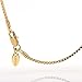 Lifetime Jewelry Gold Necklaces for Women and Men [ 1.4mm Box Chain Necklace ] 20X More 24k Plating Than Other Necklace Chain - Pendant Necklace with Free Lifetime Replacement Guarantee 16-30 inches