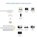 USB C to HDMI 6.6FT,Lesvieo USB Type C to HDMI 4K@60Hz Braided Cable(Thunderbolt 3 Compatible)-Easily use a Second Display for 2017 MacBook Pro,ChromeBook Pixel,Galaxy S8/S8 Plus,G5