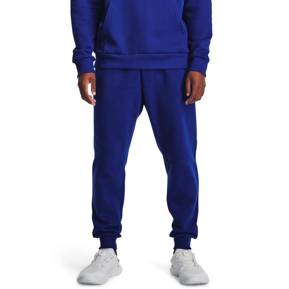 Under Armour Men's Rival Fleece Joggers, (400) Royal / / White, 4X-Large Tall Image