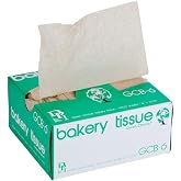 Durable Packaging 6" x 10 3/4" Green Choice Interfolded Kraft Unbleached Brown Soy Wax Bakery Tissue