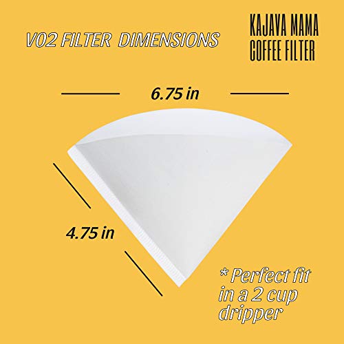 Kajava Mama V02 Premium Paper Cone Filter 100pc Set of Disposable