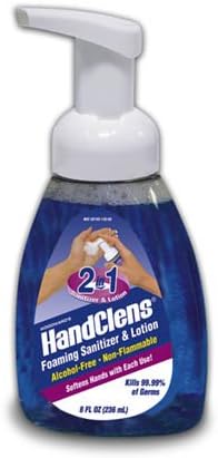 Woodward Labs HandClens Alcohol-Free Hand Sanitizer - Pump Bottle Fragrance Free, 8 oz - Model 12092