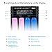 Universal Smart Battery Charger with LCD Display for Rechargeable Batteries Ni-MH Ni-Cd A AA AAA AAAA C F6 SC 18650 26650 14500 16340 18500 18350 RCR123 (4 Slots)(Without Batteries)