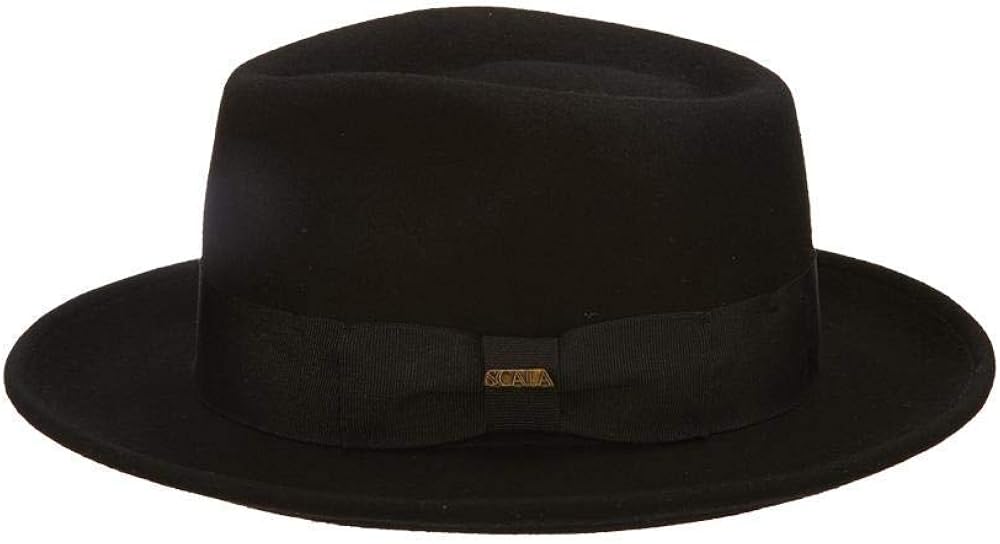 Scala Classico Men's Crushable Wool Felt Fedora at  Men’s Clothing store