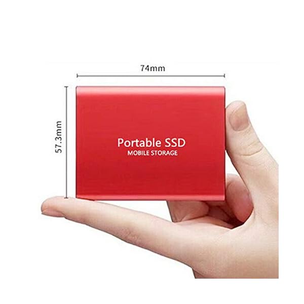 Externe SSD, 1 TB, USB 3.1, Typ C, tragbares Solid-State-Laufwerk-Speicher, tragbare mobile Festplatte, Mini für PC, Mac… – Bild 8