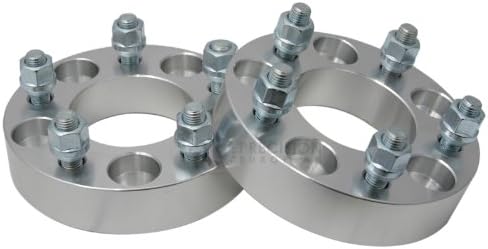 2pc 1.25" Thick 5x4.5 to 5x5 Wheel Adapters (CHANGES BOLT PATTERN) with 1/2" studs (5x114.3 to 5x127 32mm Spacers Adaptor)