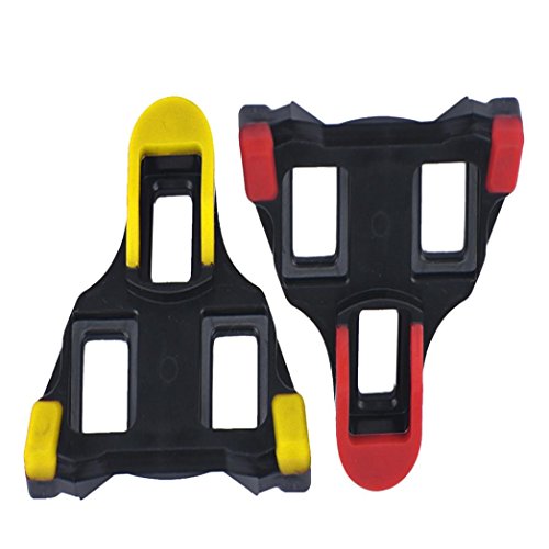 HighlifeS Road Bike Cleats Float Self-locking Cycling Pedals Cleat For Shimano SH11 SPD-SL System Shoes (Yellow)
