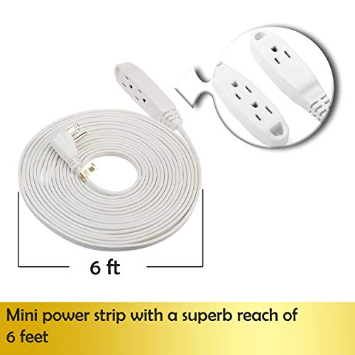 ClearMax 3 Prong Extension Cord with Multiple Outlets, Heavy Duty 3