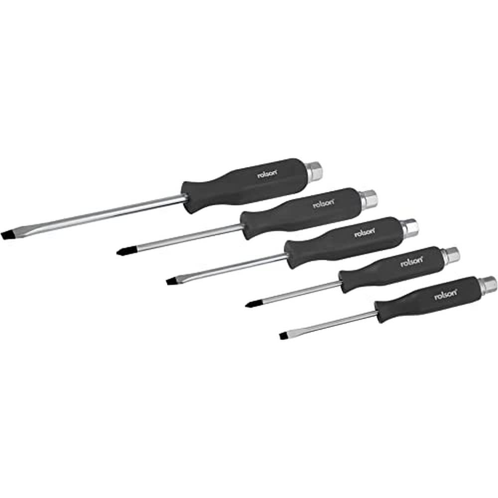 Rolson 28594 5 pc Hex Shank Screwdriver Set