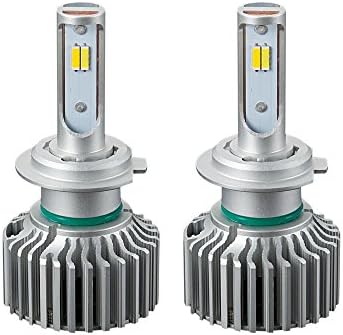 Smart tri-color car LED headlights high beam far light head lamp headlight fog lamp bulb H7H4H11-1pair