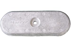 Martyr CMN1Z, Aluminum Alloy Pleasurecraft N1 Medium Streamlined Bolt-on hull anode