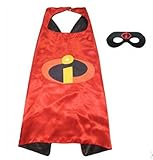 NYKKOLA Cartoon Dress Up Costumes Satin Capes with Felt Masks for Children Boy and Girl (NO.6) (NO.17)