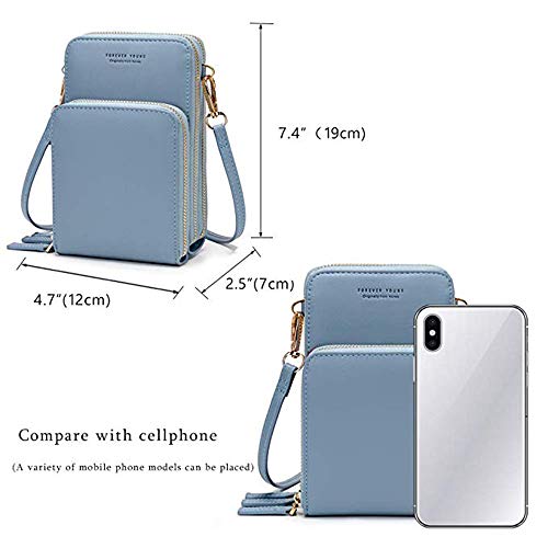 image for Valentoria Womens Small Leather Crossbody Phone Purse Shoulder Bag Tra
