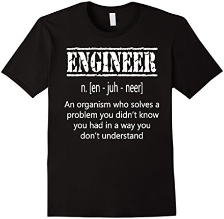 Men's Engineer Shirt - Engineering Shirt Large Black