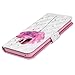 Galaxy S9 Case, Printed 3D Bling Crystal Lucky PU Leather Wallet Case with Wrist Strap Flip Kickstand ID&Credit Card Pockets Ultra-Strong Magnetic Closure Shockproof Skin for Samsung Galaxy S9, Lotus