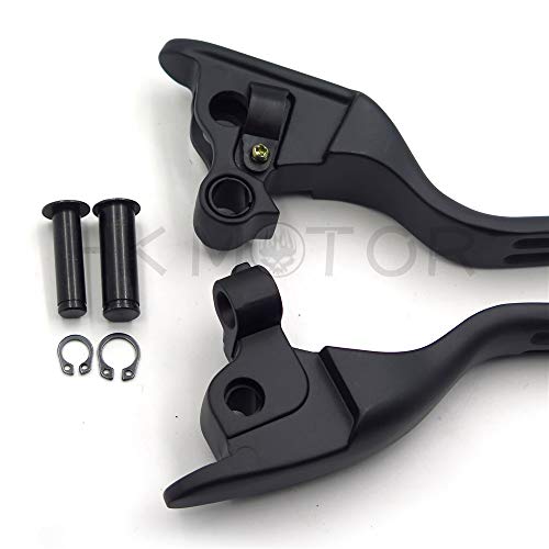 HK GROUP Motorcycle Parts Black Brake Clutch Hand Levers For Harley 2008-2013 Touring and Trike models 2014-later FLHR and FLHRC (DOES NOT fit models equipped with hydraulic clutch)