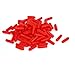 uxcell 3mm Inner Dia Rubber Hose End Cap Screw Thread Protector Cover Red 100pcs