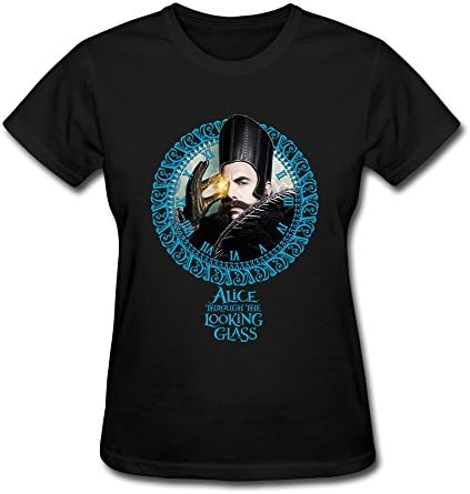 YvonneArt Women's Time Through The Looking Glass Sacha Baron Cohen Alice T-shirt Black Large