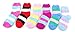 VIP Home Essentials 6 Pack of Fluffy Fuzzy Socks Two Color Wide Stripe