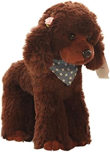 Cosnew Squeezable Stuffed Poodle Dog Soft Plush Toy Pillow Pink