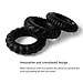 HomySnug Penis Ring Set - 4 Pack Sex Toy Stretchy Cock Erection Ring Set for Longer Lasting Orgasm