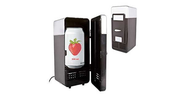FINLON Mini frigorífico con congelador Mini USB refrigerador ...