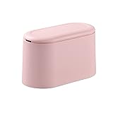 SUBEKYU Mini Trash Can with Lid,Small Trash