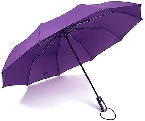 Kazokuyizi 折り畳み傘 逆さ傘 自動開閉 風に強い 雨濡れない 晴雨兼用 梅雨対策 紫日焼け対策 軽量 折れにくい 色 Puple 男女兼用 高級感 在庫処分 105cm アウトドア用 Size おしゃれ 旅行