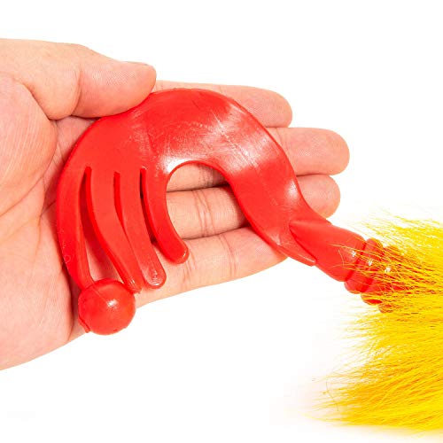 Nrpfell 1 Pièces Séries Big Bait Leurre De Pêche Rat De Résine De Souris Leurre Brochet Eau Fraiche Eau Salée Leurres De Pêche à La Mouche Avec Crochets Doubles,jaune