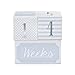 Baby Aspen My First Milestone Prince Age Blocks, Baby Picture Props for Photo Sharing The First Year, Nursery Decor