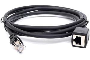 GABIL CAT6 8-Pin 1.5 Meter / 59 inch RJ45 Mobile Radio Removable Separation Microphone Speaker Mic Extension Cable Cord for Kenwood ICOM TM-V71A IC-2730A