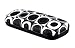 Hard Eyeglass Case & Sunglasses Case | Protects Glasses w/Medium Frames | Men & Women | AS126 Bullseye Black