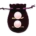 2-pcs Set Rose Quartz Balls 25mm Diameter by Polar Jade