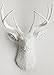 White Faux Taxidermy The Templeton White Faux Deer Wall Sculpture