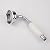 Hudson Reed Traditional Slider Rail Kit with Handset & Round Elbow In Chrome Finish