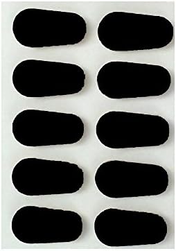 GMS OpticalSoft Foam Self-Adhesive Nose Pads for Glasses, Sunglasses, and Eye-wear โ 15mm (30 Pair, Black)