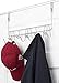Over The Door 11 Hook Organizer Rack - Organize and Easily Create More Hanging Space with Our Over Door Hanger. Staggered Hooks for Clear Visibility and Rust Resistant Chrome Finish for Long Life.