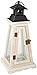 Darice 5911-284 Lantern Wood Pyramid White WASH 7X7X15.5IN