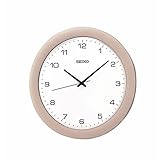 Seiko Silver & White Wall Clock