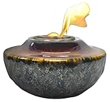 Outdoozie Vittoria Ceramic Marble Gel Burner, Gray