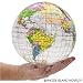 Rhode Island Novelty 12 Inch Clear Globe Inflate Beach Ball | Pack of 12