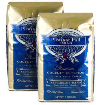 Pleasant Hill Farms Arabica Ground Coffee 5 Lb. Bag 2-pack