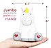 Jumbo unicorn squishy - cute chubby sitting design, slow rising kawaii unicorns squishies are the cutest way to relieve stress - great office room decor